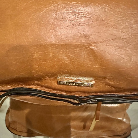 Beautiful Rebecca Minkoff Tan Leather Vanity Shoulder Crossbody Bag - Picture 9 of 11